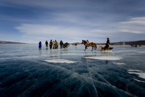 Sur le lac Khövsgöl